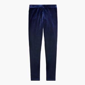 J.Crew Blue Velour Leggings Stretch